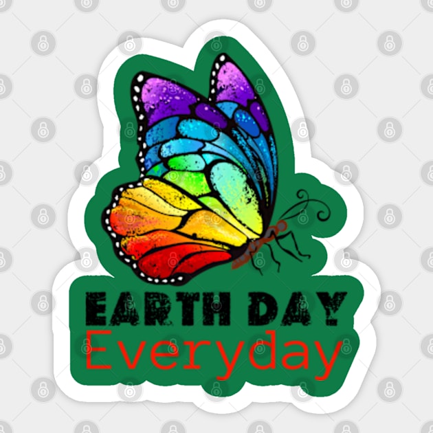 happy Earth day Everyday 2024  gift april 22 Rainbow Sticker by graphicaesthetic ✅